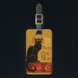 Étiquette À Bagage Tournee de Conversation Noir Chat noir<br><div class="desc">Tournee de Conversation Noir - Cabaret européen Vintage,  Salle de Musique,  Danse,  Divertissement Publicité</div>