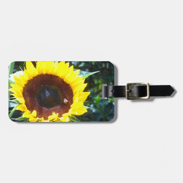 Étiquette À Bagage Tournesol (Devant horizontal)