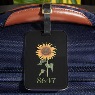 Étiquette À Bagage Tournesol 8647 86 47 Subtle Anti Trump Floral Boho