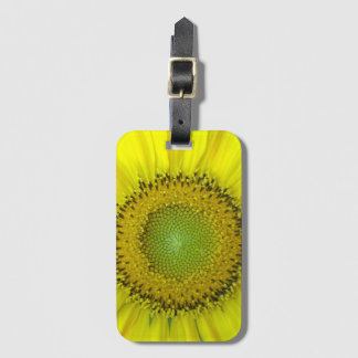 Étiquette À Bagage Tournesol jaune