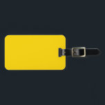 Étiquette À Bagage Tournesol Jaune Couleur solide<br><div class="desc">Couleur jaune basée sur la couleur des pétales de tournesol.</div>