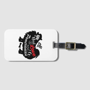 Étiquette À Bagage Tout ce dont j'ai besoin, c'est d'amour et de Pomé