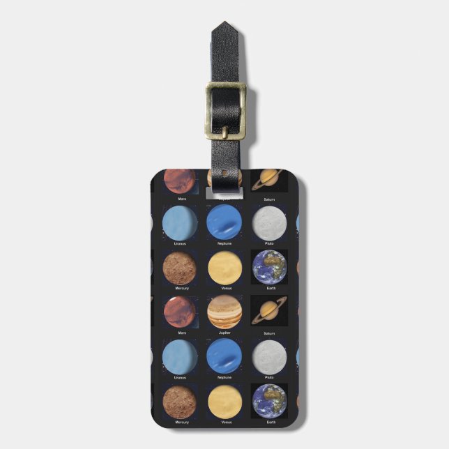 Étiquette À Bagage Toutes les photos de la Science de planètes avec (Devant Vertical)