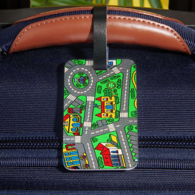 Étiquette À Bagage  Track carpet Car Road Nostalgic, 90s nostalgia (Verso Insitu 4)