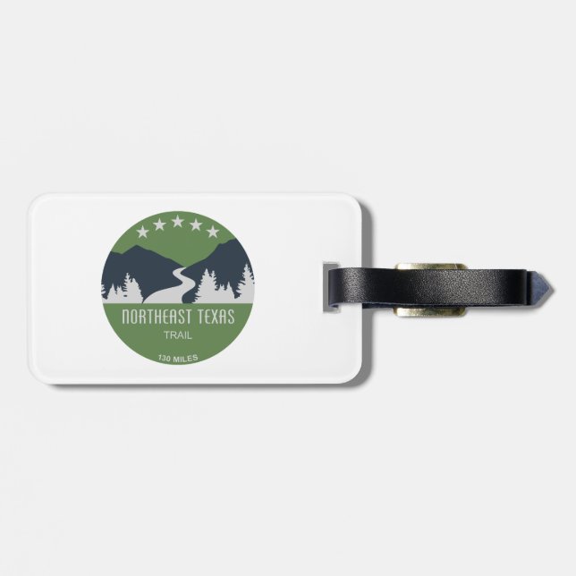Étiquette À Bagage Trail du nord-est du Texas (Dos horizontal)