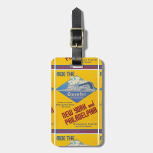 Étiquette À Bagage Train 1937 de croisé de chemin de fer de lecture