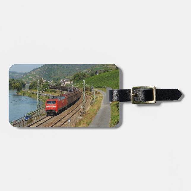 Étiquette À Bagage Train de marchandises à Lorch, sur le Rhin (Devant horizontal)
