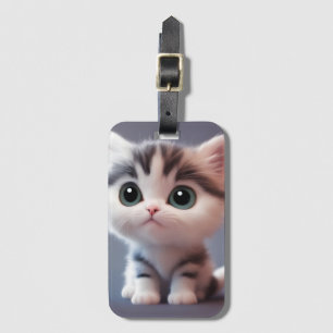 Étiquette À Bagage Très mignon chaton