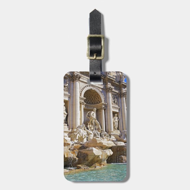 Étiquette À Bagage Trevi fountain (Devant Vertical)