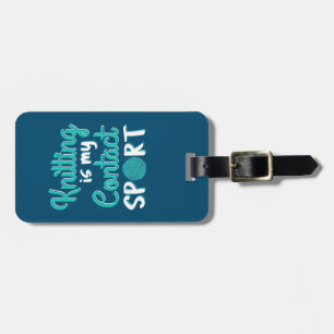 Étiquette À Bagage Tricot Est Mon Contact Sport