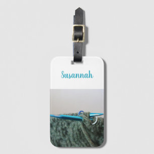 Étiquette À Bagage Tricot personnalisé