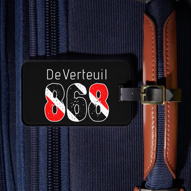 ÉTIQUETTE À BAGAGE TRINI 868 NOIR (Insitu Rectoal 4)