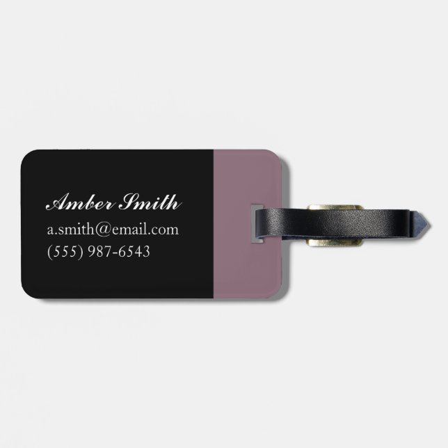 Étiquette À Bagage Triptyque de turban (Dos horizontal)