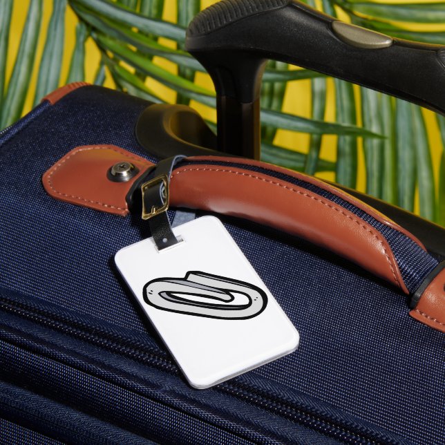 Étiquette À Bagage Trombone à papier argenté géant Fournitures et pap (Insitu Rectoal 1)