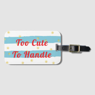 Étiquette À Bagage Trop mignon à manipuler