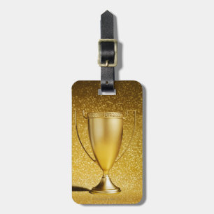 Étiquette À Bagage Trophée de tasse d'or