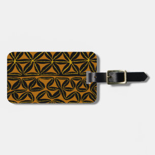 Étiquette À Bagage Tropical Tribal Mers du Sud Tapa
