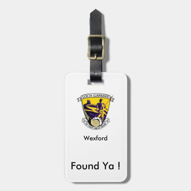 Étiquette À Bagage Trouver mes bagages Numéro d'identification person (Devant Vertical)