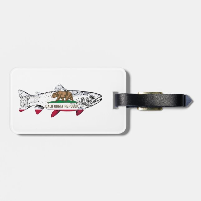 Étiquette À Bagage Truite de Californie (Dos horizontal)