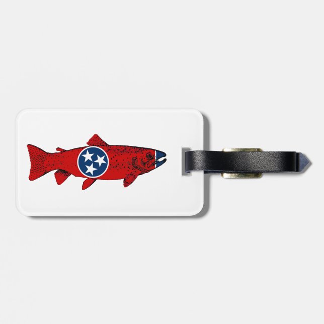 Étiquette À Bagage Truite de la Tennessee (Dos horizontal)