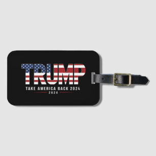 Étiquette À Bagage Trump 2024 Redonner l'Amérique aux cadeaux américa