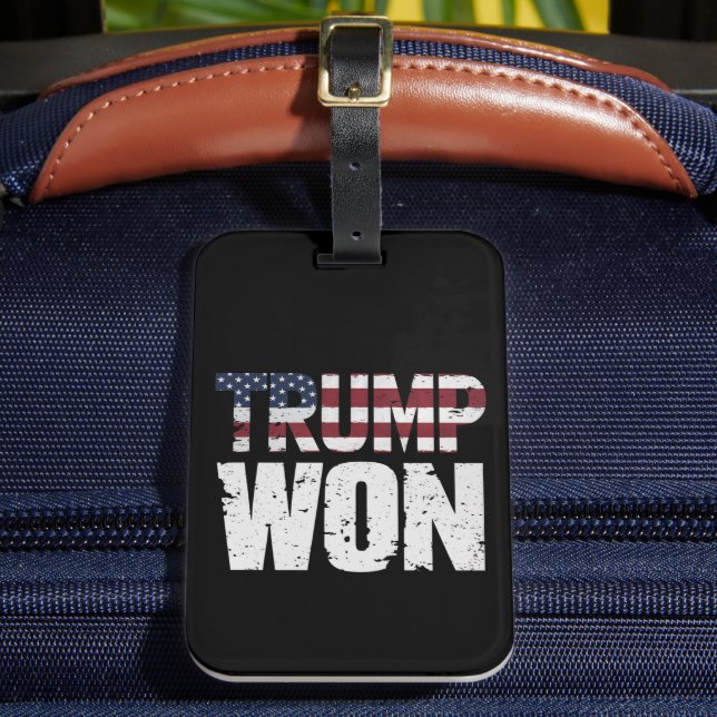 Étiquette À Bagage Trump a gagné la 47e élection présidentielle améri (Insitu Rectoal 2)