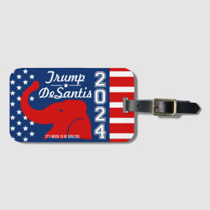 ÉTIQUETTE À BAGAGE TRUMP DESANTIS 2024 BIBLICAL