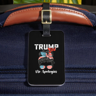 Étiquette À Bagage Trump Girl No excuse pour l'élection présidentiell