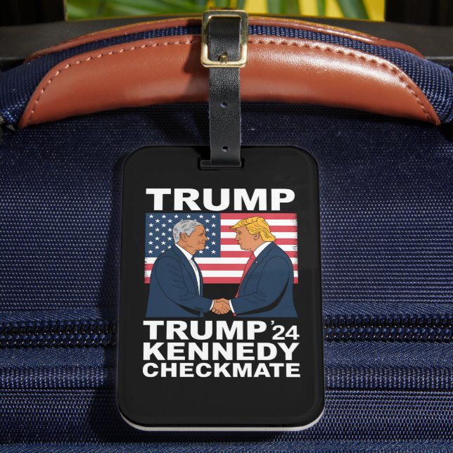 Étiquette À Bagage Trump Kennedy Checkmate 2024 Vote Trump Kennedy (Insitu Rectoal 2)