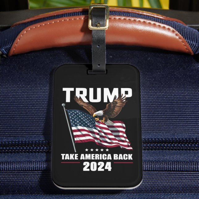 Étiquette À Bagage Trump ramène l'Amérique aux élections américaines  (Insitu Rectoal 2)