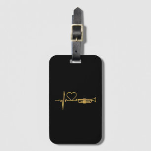 Étiquette À Bagage Trumpet - Trumpet Hearbeat cadeau