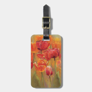 Étiquette À Bagage Tulipes au milieu