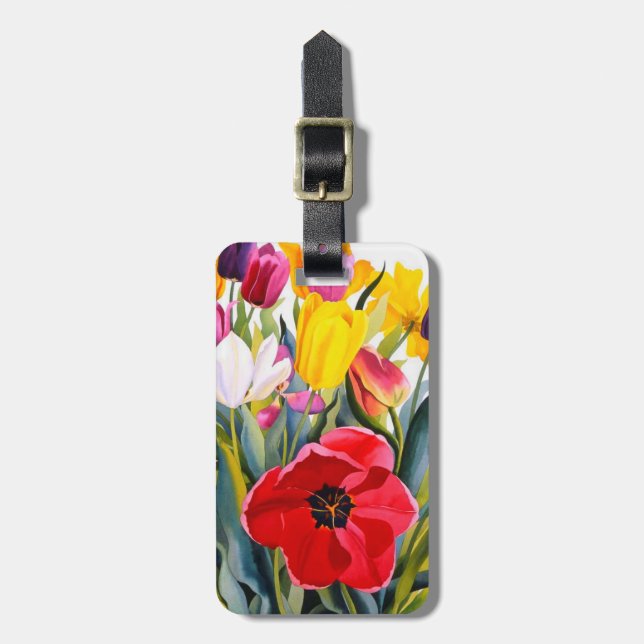 Étiquette À Bagage Tulips 2007 (Devant Vertical)