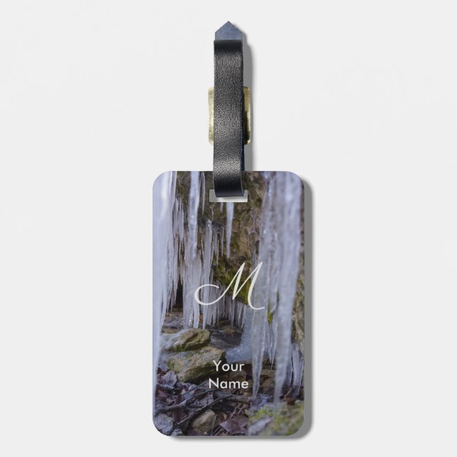 Étiquette À Bagage Tunnel De La Grotte De Glace (Dos Vertical)