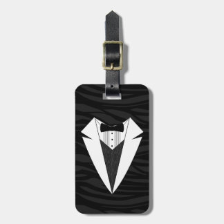 Étiquette À Bagage Tuxedo noir/blanc