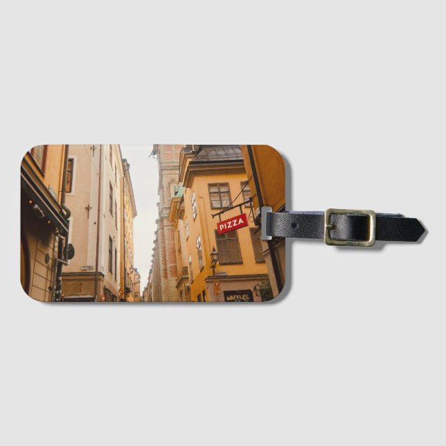 Étiquette À Bagage Tyska Brinken, Gamla Stan, Old Town, Stockholm (Devant Horizontal)