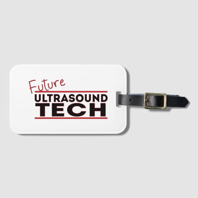 Étiquette À Bagage Ultrasound Tech (Devant Horizontal)
