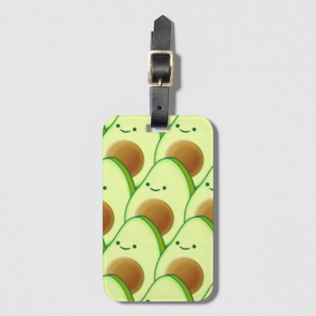 Étiquette À Bagage Un adorable Avocado (Devant Vertical)