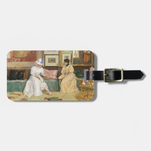 Étiquette À Bagage Un appel amical, 1895 (huile sur la toile)