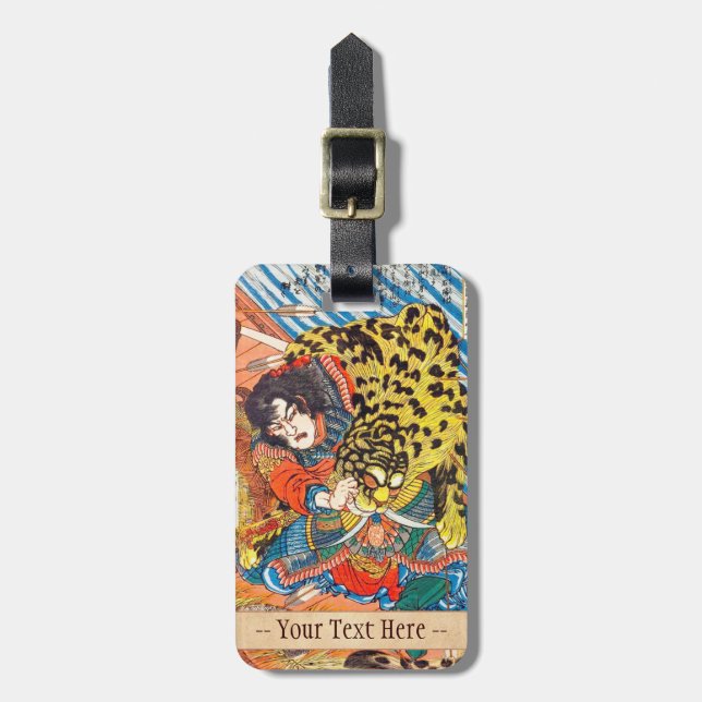 Étiquette À Bagage Un des 108 héros de la marge populaire de l'eau (Devant Vertical)