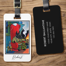 'Un dram de brebis' Scottish Terrier Dog Custom