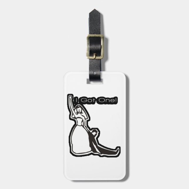 Étiquette À Bagage Un mariage drôle, j'en ai un (Devant Vertical)