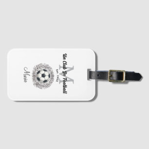 Étiquette À Bagage un monogramme de club de football est, année coupe