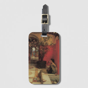 Étiquette À Bagage Un Oleander par Alma Tadema, Fleurs Vintage