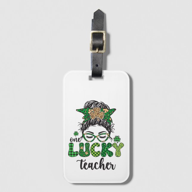 Étiquette À Bagage Un professeur chanceux - Saint-Patrick  (Devant Vertical)
