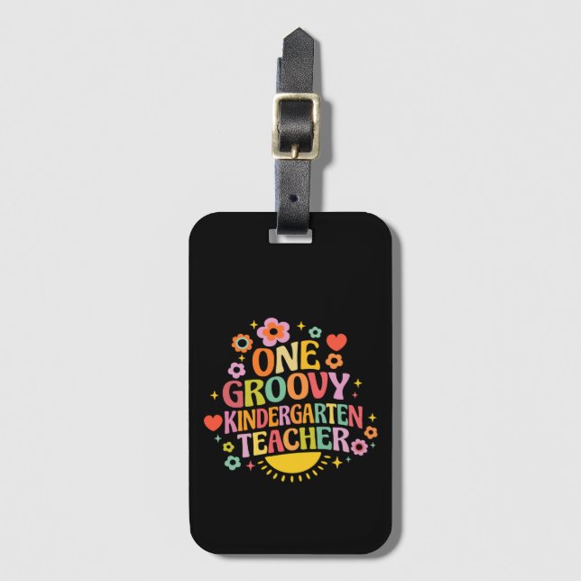 Étiquette À Bagage Un professeur d'école maternelle super cool (Devant Vertical)