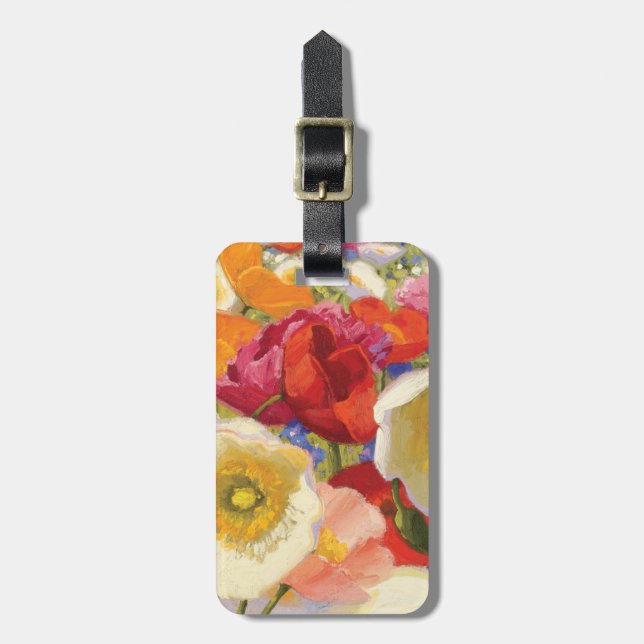 Étiquette À Bagage Une abondance de fleurs (Devant Vertical)