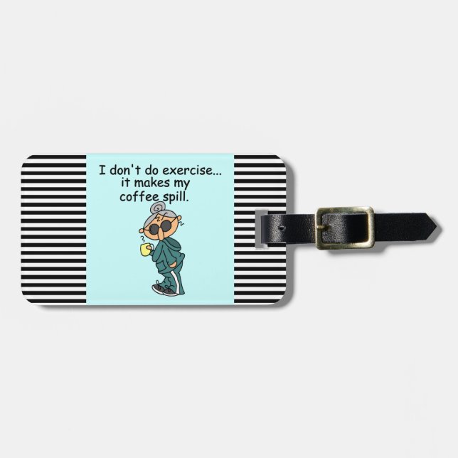 Étiquette À Bagage Une Autre Raison De Ne Pas Exercer (Devant horizontal)