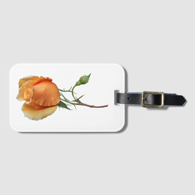 Étiquette À Bagage Une bouture de rose unique         (Devant Horizontal)