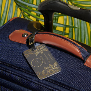 Étiquette À Bagage Une histoire d'amour se déroule : notre Mariage